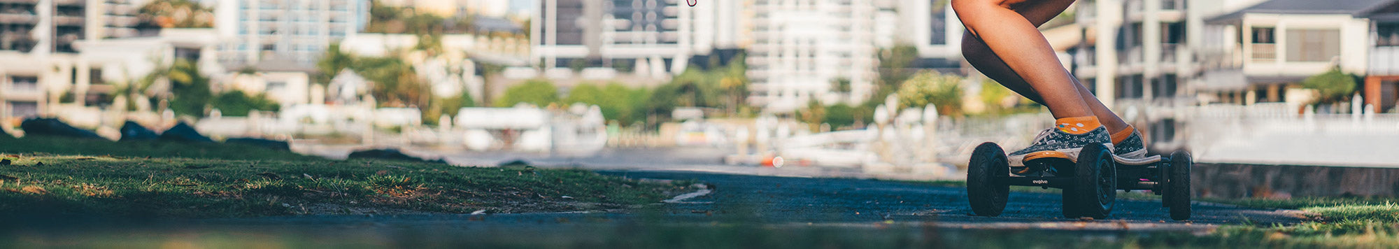 Electric skateboarding banner image