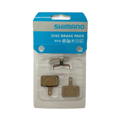 Shimano B01S disk brake pads in a packet