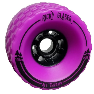 13407 - MBS All-Terrain Skateboard Wheels (4) - Purple "Ricky Glaser" Edition