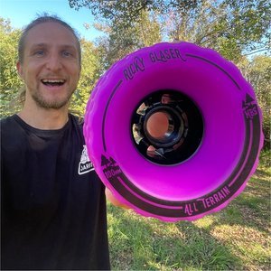 13407 - MBS All-Terrain Skateboard Wheels (4) - Purple "Ricky Glaser" Edition