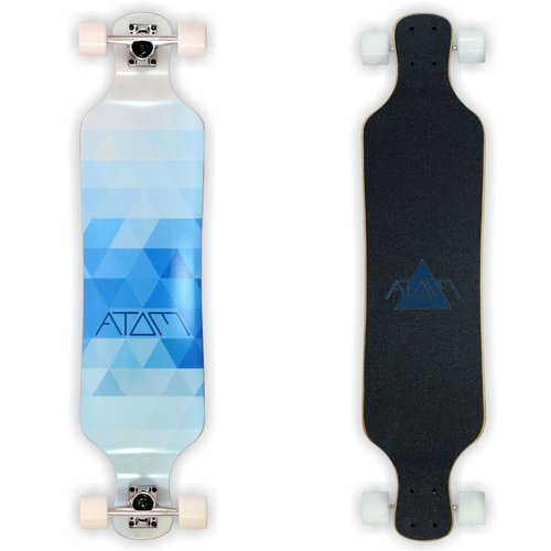 40020 - Atom 39" Drop Deck Longboard (Blue Triangles)