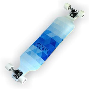 40020 - Atom 39" Drop Deck Longboard (Blue Triangles)