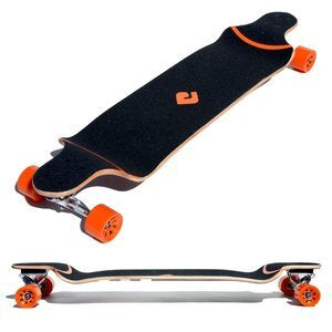 Drop Deck Longboard (Orange Cirlces) - Atom 41"