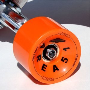 Drop Deck Longboard (Orange Cirlces) - Atom 41"