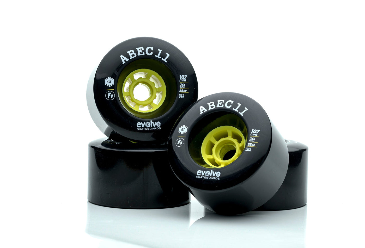 Abec 11 Street Wheels in Black 107mm