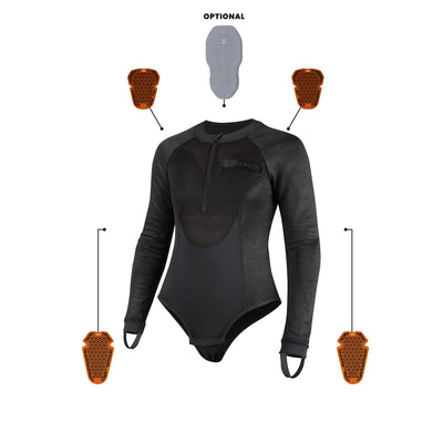 BIA BLACK – Protective motorcycle base layer / bodysuit