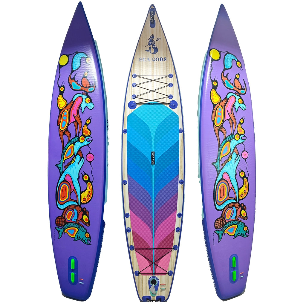 Inflatable touring SUP by Sea Gods - High Quality