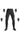 Black cargo pants for motorcycle riding by Pando Moto
