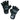 Hillbilly Wrist Guard Gloves - Half Finger (black)