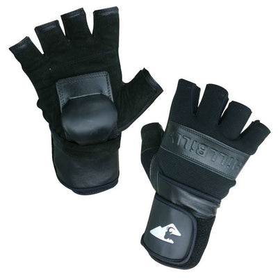 Hillbilly Wrist Guard Gloves - Half Finger (black)