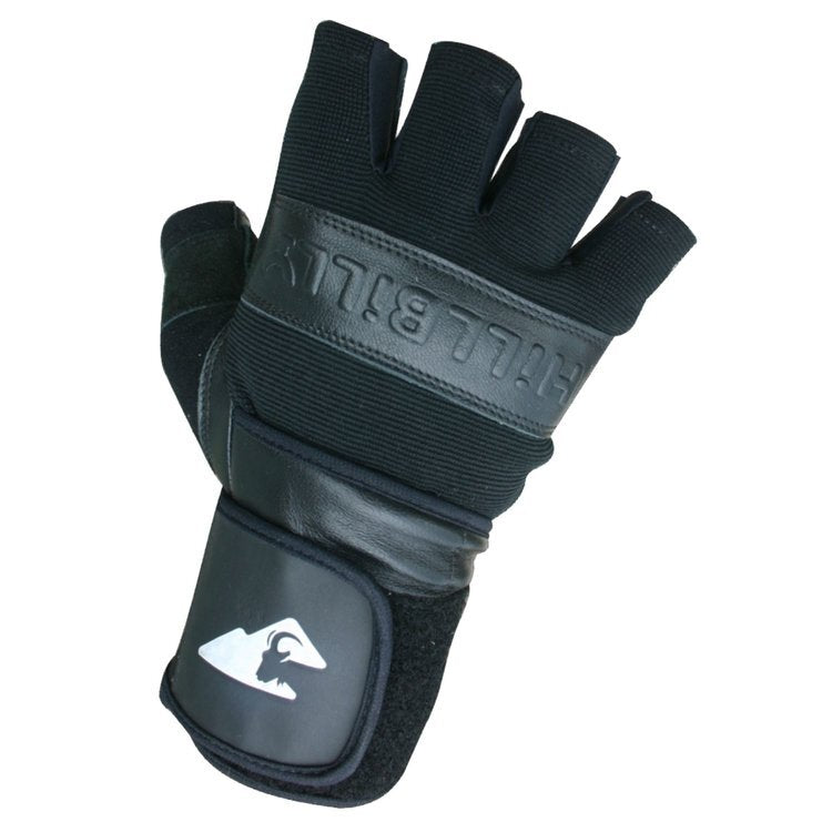 Hillbilly Wrist Guard Gloves - Half Finger (black)