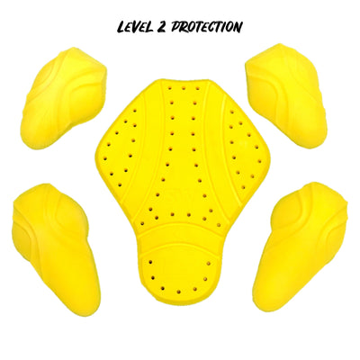 Level 2 pad kit for armoured hoodies and armoured shirts