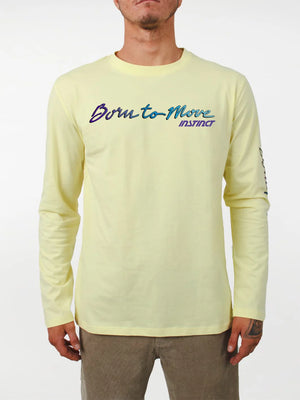yellow long sleeve tee by instinct