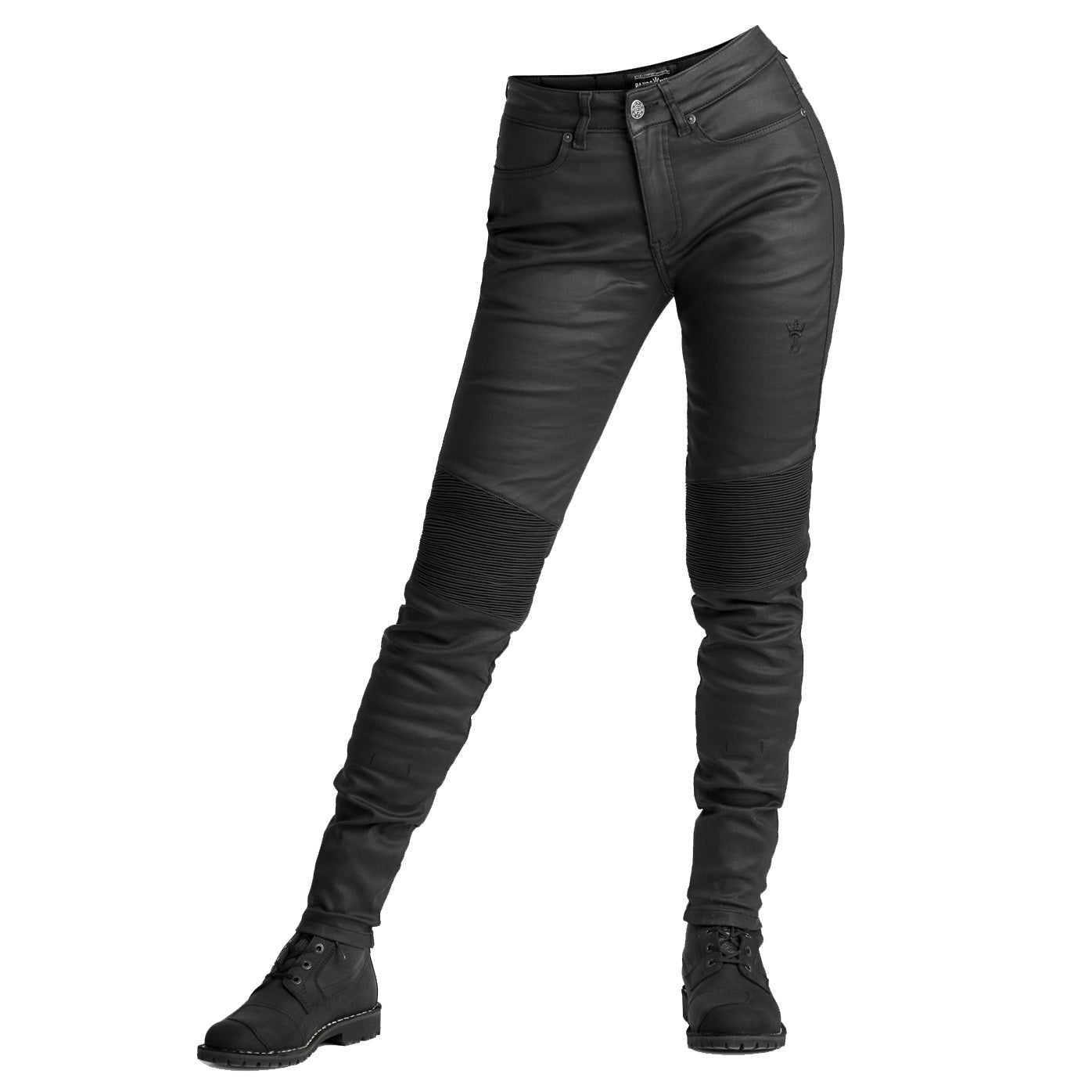 Motorcycle Jeans for Women - Black Slim-Fit Kevlar®, KUSARI KEV 02