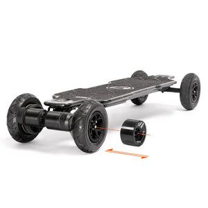 evolve carbon diablo 2 in 1 electric longboard skateboard