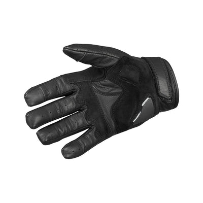 ONYX BLACK 02 – Black Leather Motorcycle Gloves