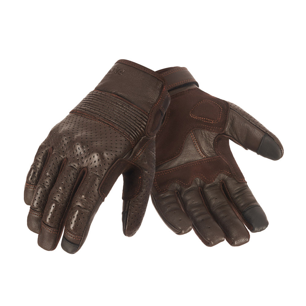 ONYX BROWN 02 – Brown Leather Motorcycle Gloves
