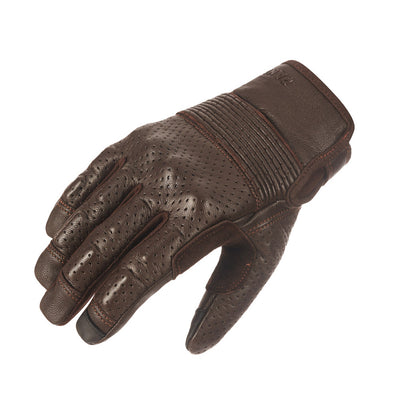 ONYX BROWN 02 – Brown Leather Motorcycle Gloves