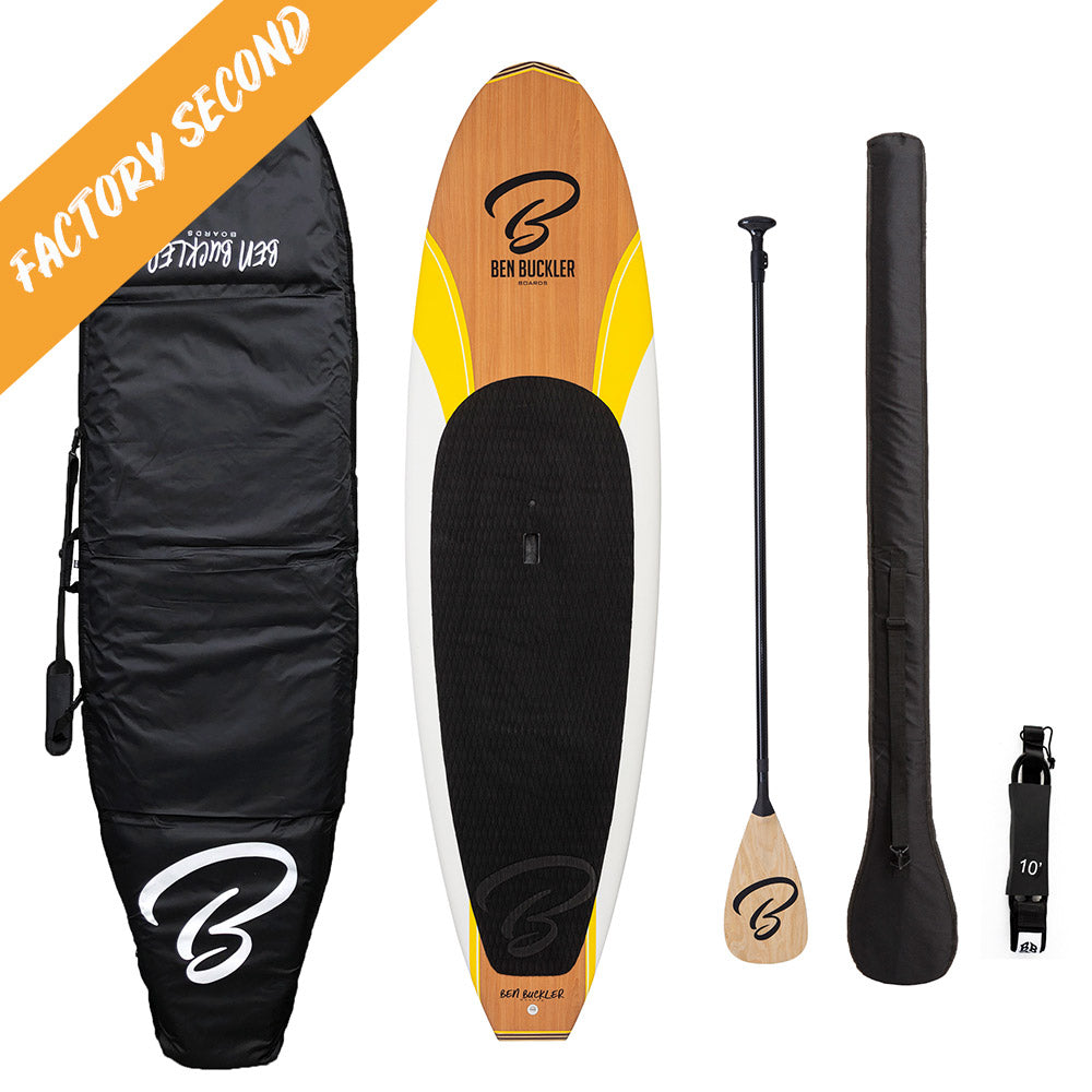 Factory Second Paddle Board Package from Ben Buckler Boards in the Yellow Toes Nose