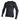 Black long-sleeve athletic base layer jacket with a brand logo on a white background