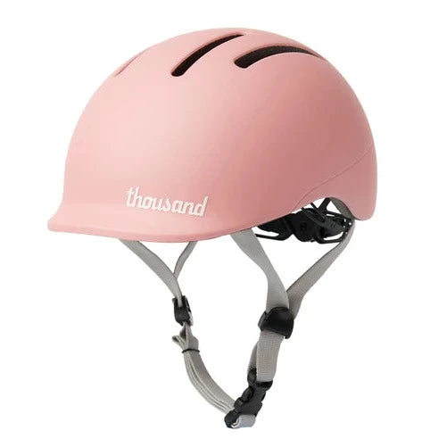 pink toddler bike helmet by Thousand