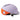 Purple and orange Thousand helmet with a visible brand logo on a white background