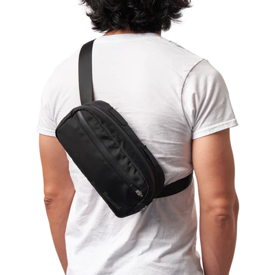 Black crosby shoulder sling bag by thousand.
