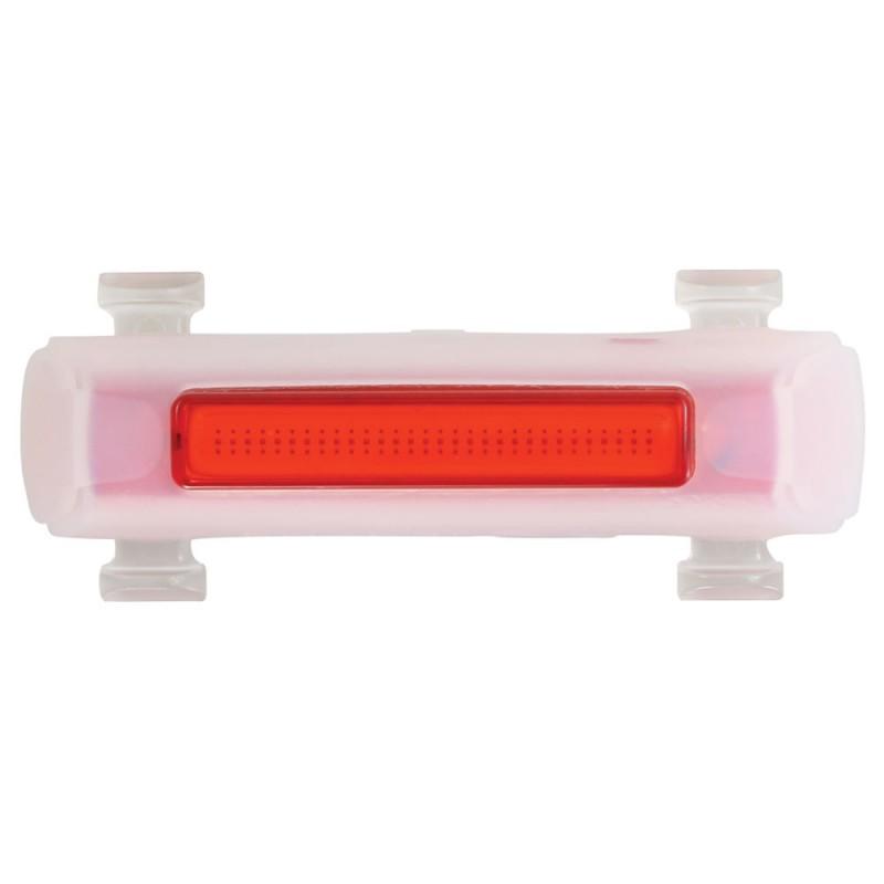 Rear light for skateboards in clear colour