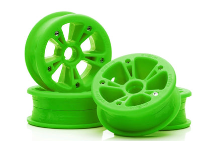 set of 4 green hubs for AT Tyers by evolve electric skateboard 