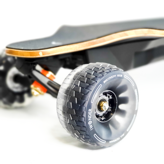 IWONDER Cloud Wheel Discovery 105mm/120mm for Exway Flex/Wave(44 Teeth)  Boards Electric Skateboard Wheels and Pulley Conversion Kit