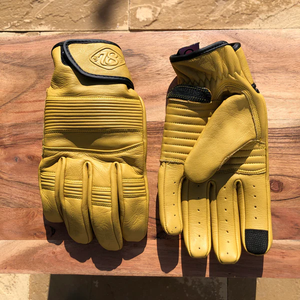 Dune Yellow Stingray Gloves by 78 Motor Co.