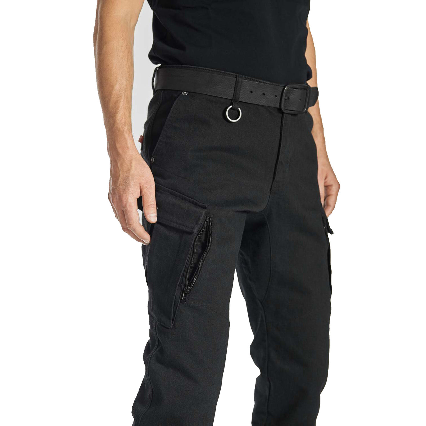 Motorcycle Jeans for Men - Black Chino Style Cordura®,  MARK KEV 01