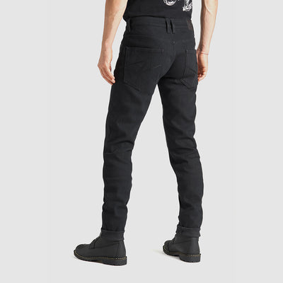 Motorcycle Jeans for Men - Black Slim-Fit Dyneema®, STEEL BLACK 02