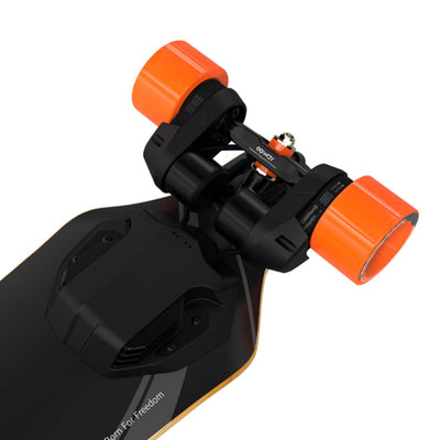 Exway Flex electric skateboard belt drivetrain closeup