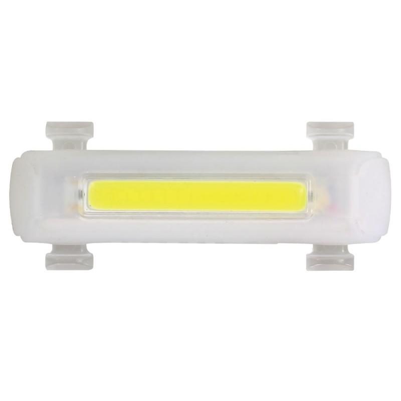 Front light for skateboards in clear cover
