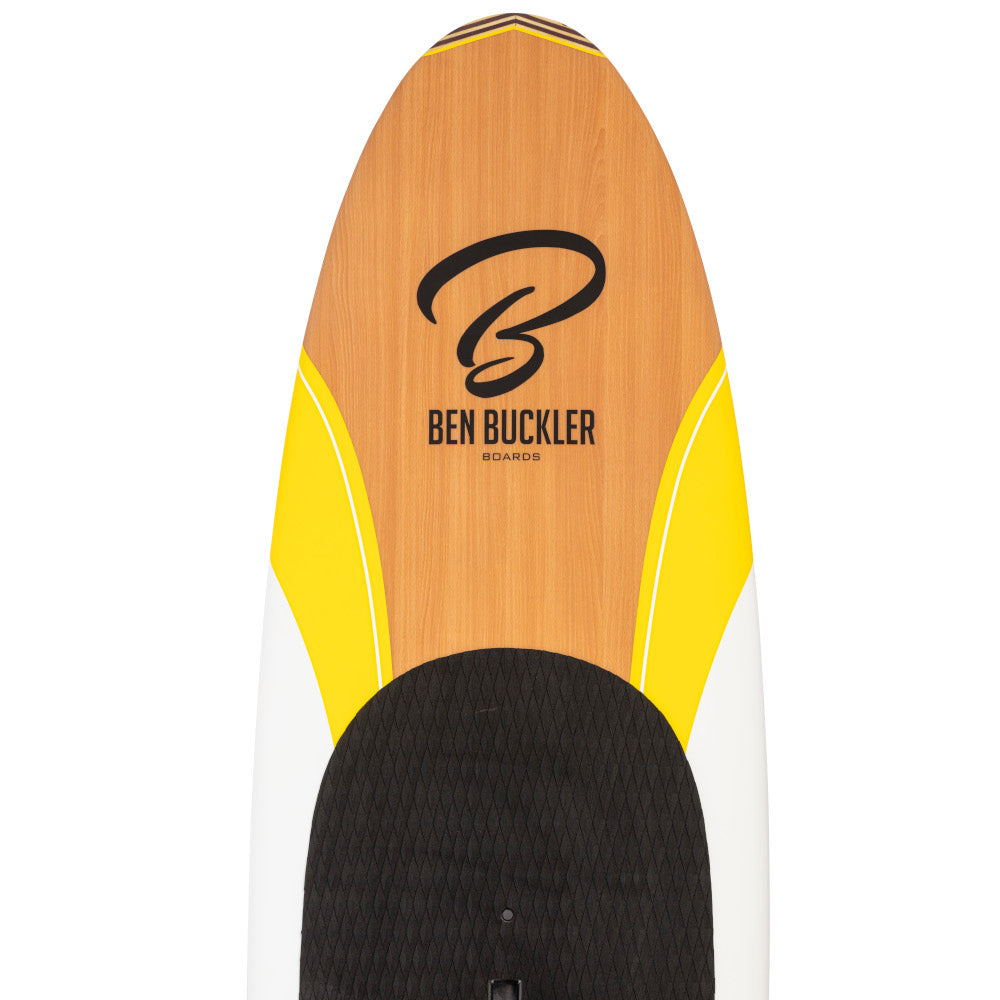 Top of the Toes Nose Yellow paddle board