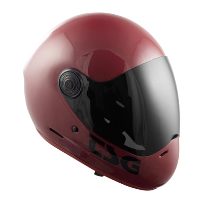 TSG skateboard helmet in Blood Red